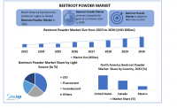 Beetroot Powder Market size is expected to grow at a CAGR of 5.3% from 2024 to 2030, reaching nearly USD 689.32 Mn. by 2030.