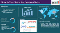 Global In Vitro Clinical Test Equipment Market is expected to reach US$ 120.62 billion by 2031