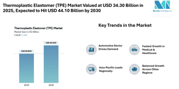 Thermoplastic Elastomer (TPE) Market Global Industry Expected to Cross USD 44.10 Billion by 2030 | Driven by Automotive and Medical Demand