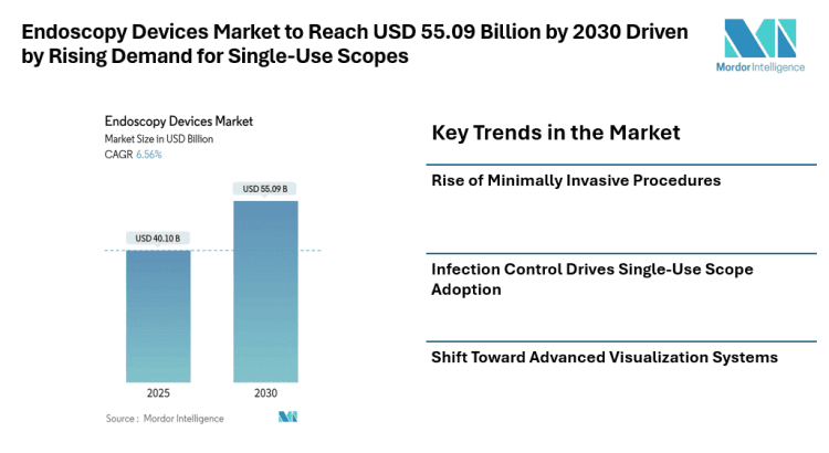 Endoscopy Devices Market to Reach US$ 55.09 Billion by 2030 Driven by Rising Demand for Minimally Invasive Procedures and Single-Use Scopes