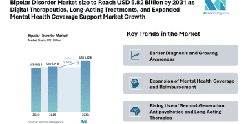 Bipolar Disorder Market size to Reach USD 5.82 Billion by 2031 as Digital Therapeutics, Long-Acting Treatments, and Expanded Mental Health Coverage Support Market Growth