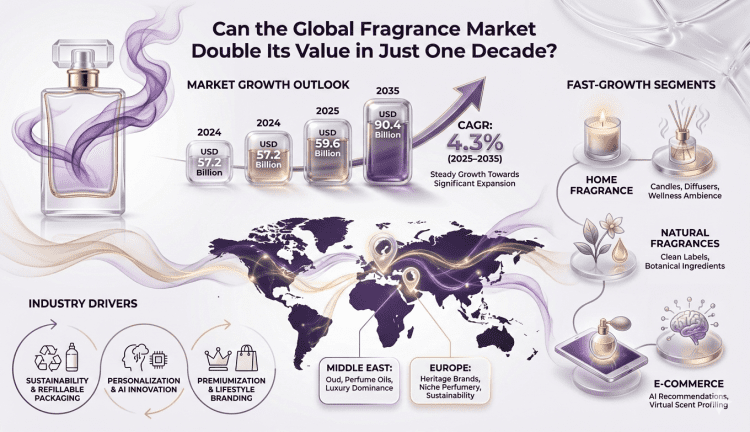 Fragrance Market Projects USD 90.4 Billion Growth by 2035 Amid Trade Disruptions
