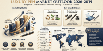 Luxury Pen Market Set to Reach USD 3.64 Billion by 2035, Growing at a CAGR of 4.95% Driven by Premium Writing Culture and Sustainable Innovation