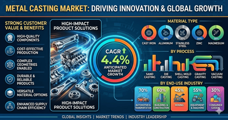 Ancient Craft, Modern Imperative: How the Global Metal Casting Market Is Forging the Future of EVs, Aerospace, and Infrastructure on Its Way to USD 240.61 Billion by 2035