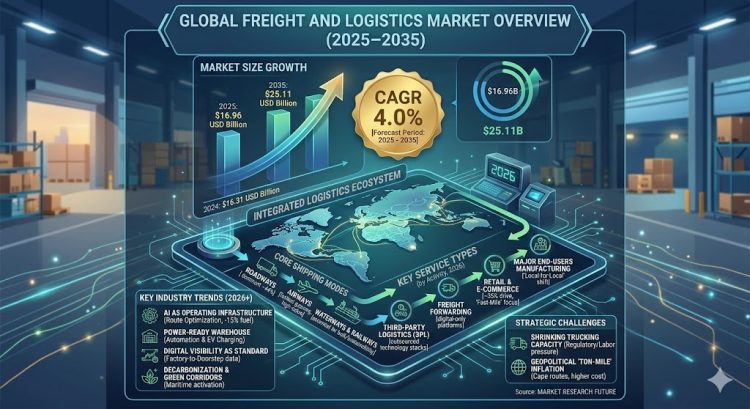 Moving the World Forward: How the Global Freight and Logistics Market Is Accelerating Toward USD 25.11 Billion by 2035